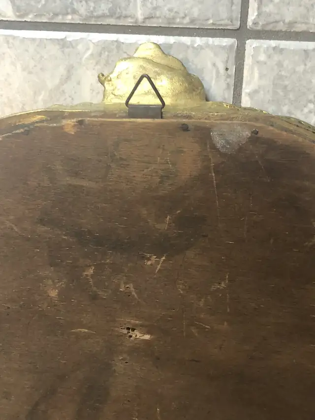 Antique wood & gilded stucco wall mirror.18”x17”. in Home Décor & Accents in Markham / York Region - Image 10