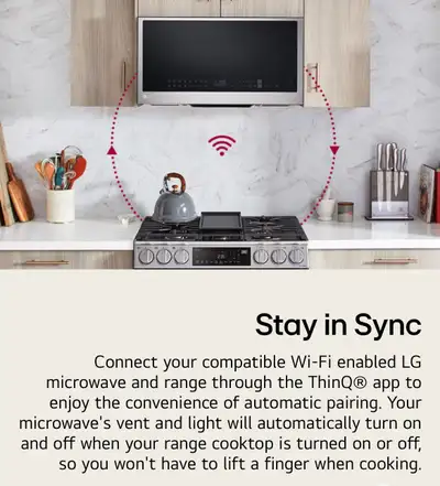 Brand New LG 2.0 cu. ft. Smart WiFi Over Range Microwave Oven, View more