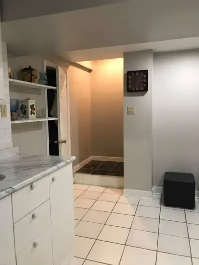 Semi-furnished, renovated, well-lit one bedroom basement apartment in a detached house. Upper unit o...