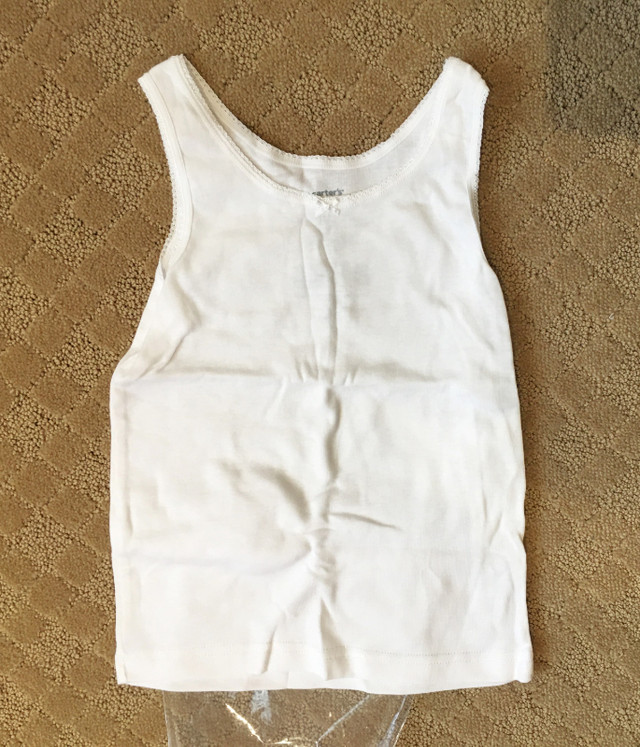 New Carters kid 2-Pack Cotton Tanks sz 4-5T White in Clothing - 4T in City of Toronto - Image 3
