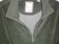 Daniel Buchler Velour Full Zip Sweater Jacket Mens Large