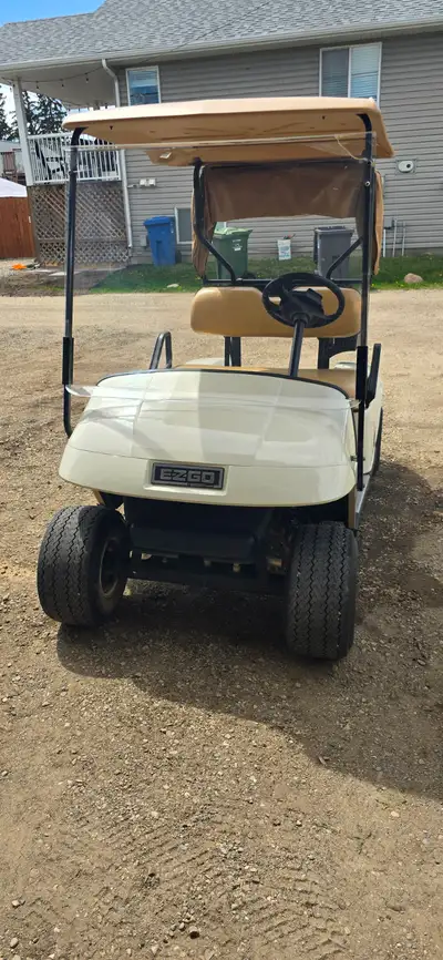 2008 EZGO TXT gas powered golf cart. Has always been stored inside. Setup as golf cart with bag cove...