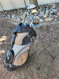 Men's set golf clubs with bag