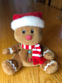 SEARS Christmas Plush Stuffed Beanbag Toy - Ginger Bell 2004