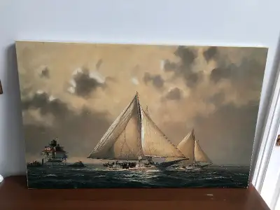 Sailboat Canvas Painting Print 36x23”, View more