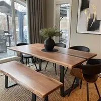 Alberta made live edge and epoxy river tables