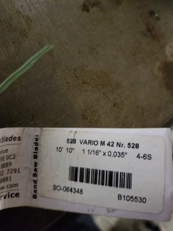 Four 1 1/16" wide bandsaw blades in Power Tools in Hamilton - Image 3