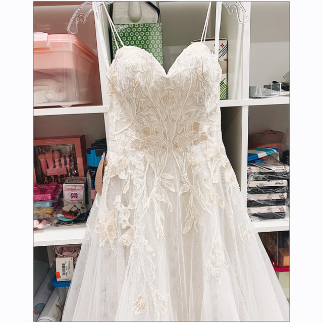 BHLDN GUINEVERE WEDDING GOWN SIZE 4 - BNWT in Wedding in City of Toronto - Image 3