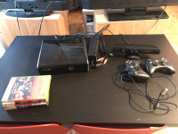 Xbox 360 with Kinect, two controllers, and five games 