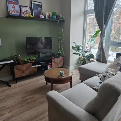 FULLY FURNISHED HIGH CEILING LOFT 3 1/2 CONDO