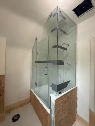 Glass shower doors, View more