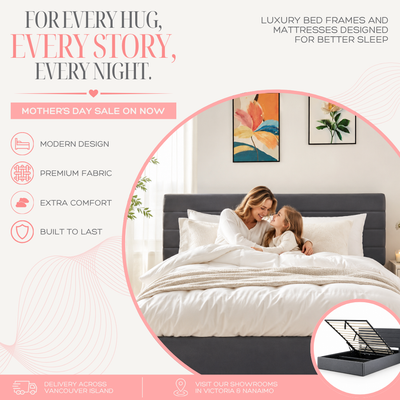 Condo Friendly Modern Bed Frame | Hydraulic | Victoria & Nanaimo, View more