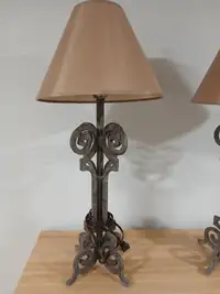 Wrought iron table lamps