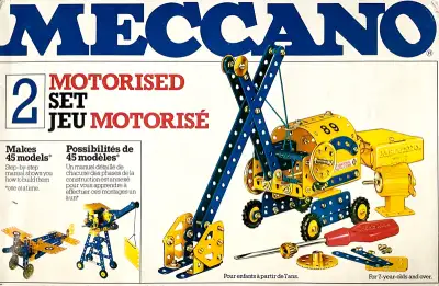 LIRE JUSQU'À LA FIN DU TEXTE. Vintage 1978. Collection. Jeu de construction motorisé MECCANO #G7502....