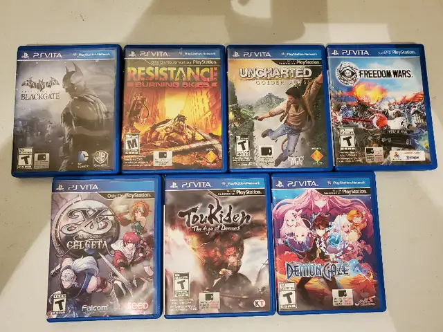 PlayStation Vita Games Collection BATMAN RESISTANCE UNCHARTED in Sony PSP & Vita in Barrie - Image 2
