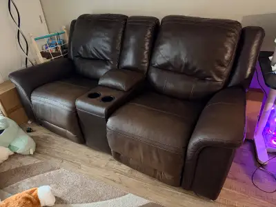 Ashley "Man-Den" Power Reclining Loveseat w/ USB, View more
