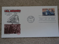 2 First Day Covers for NYC Dreyfus Hudson 20th Century Limited