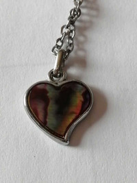 12" NECKLACE WITH HEART SHAPED PENDENT 