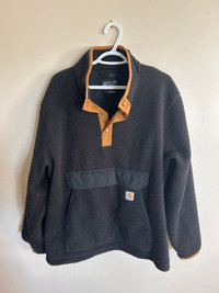 XL carhartt pullover black fleece 80$ obo