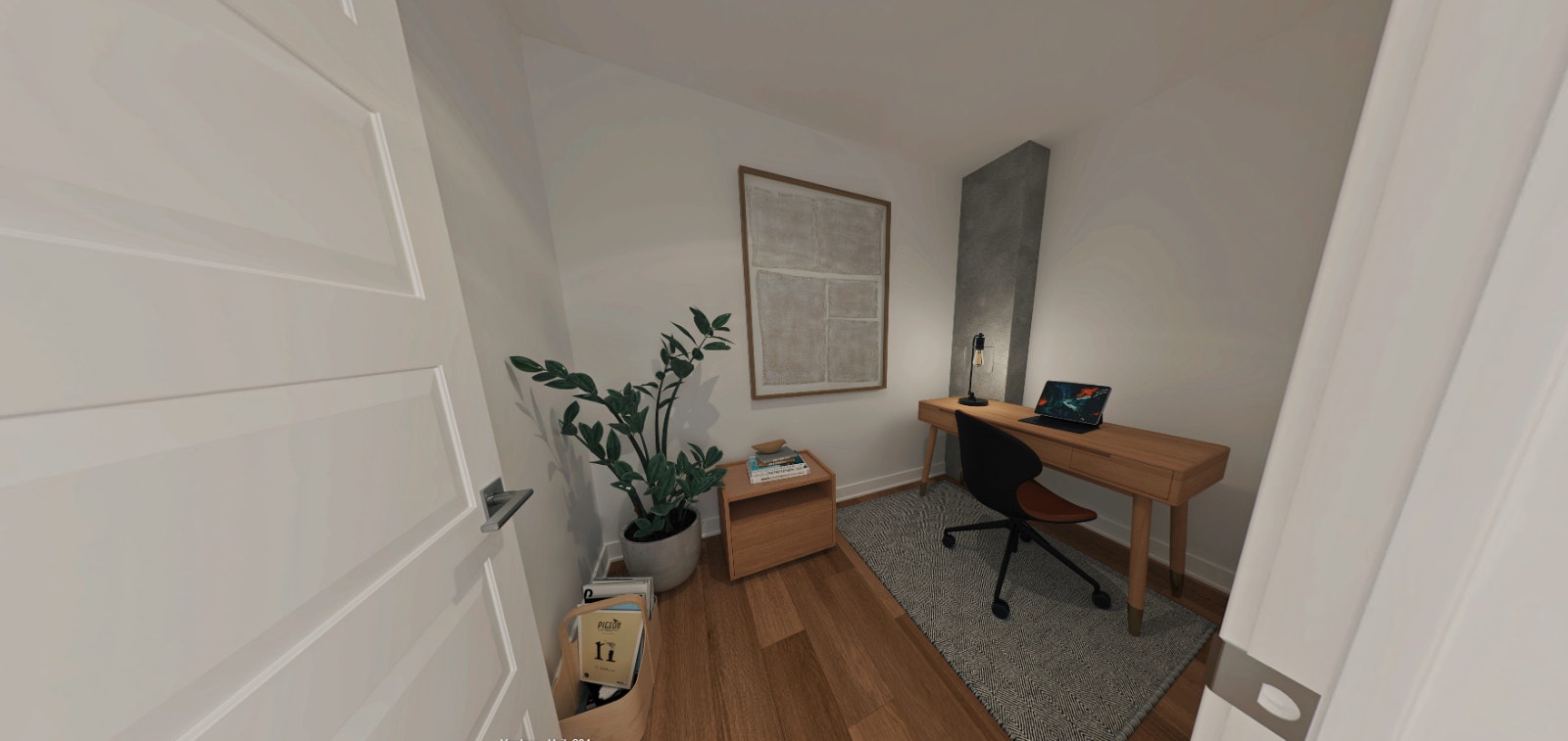 Condo locatif  neuf 2-chambres + 1 bureau — photo 2