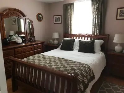 I have a beautiful basement apartment for rent,high end furniture,living room dining rm,own bath,lau...