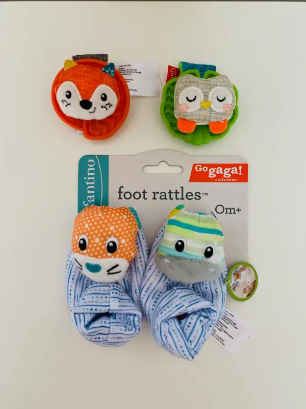 BABY RATTLES FOR THE FEET AND WRISTS-LIKE NEW in Multi-item in Edmonton - Image 2