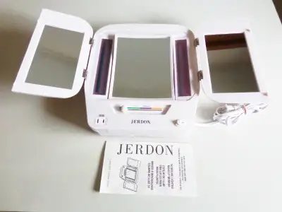 JERDON JGL 12 W TRIFOLD LED LIGHTED MAKEUP MIRROR, View more
