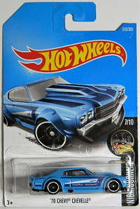 Hot Wheels 1/64 '70 Chevy Chevelle Racing Diecast Cars