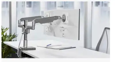 Monitor stand / arm - dual by Humanscale, View more