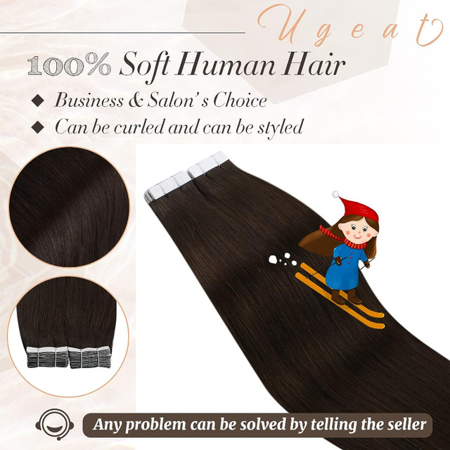 NEW: 20 Inch Tape in Real Human Hair Extension 50g in Other in Markham / York Region - Image 2