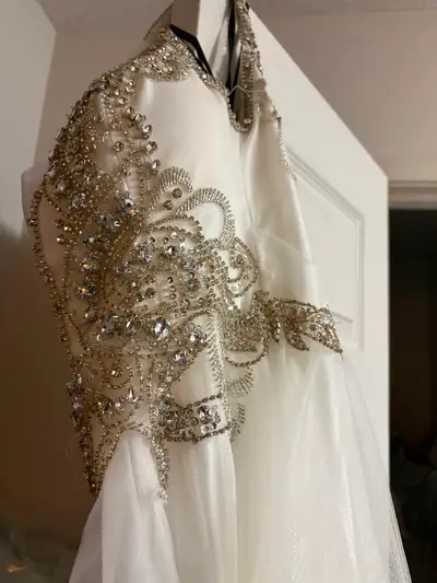 Embellished White Formal Dress, View more