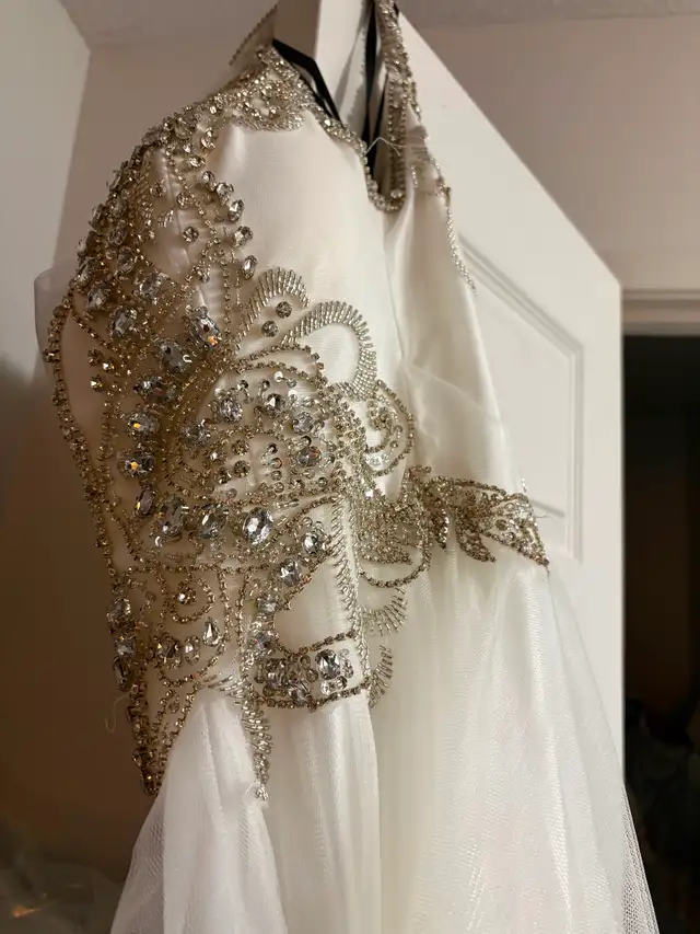 Embellished White Formal Dress in Wedding in Kitchener / Waterloo - Image 2