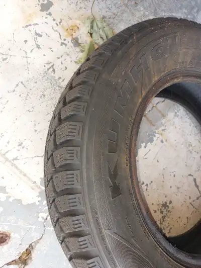 Set of 195/70R14 Kumho Winter Tires - Used - Lots of tread left - Selling as is.