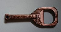 Steam Whistle 20th Anniversary Copper PaddleShape Bottle Opener