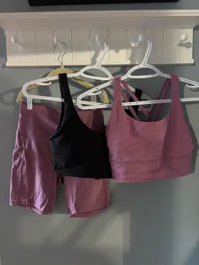 women’s LuLulemon bra and shorts, View more