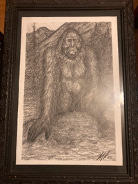 Bigfoot/gigantopithecus drawing for sale.