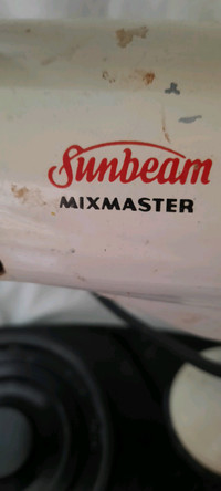 Sunbeam mixmaster with rare metal bowls