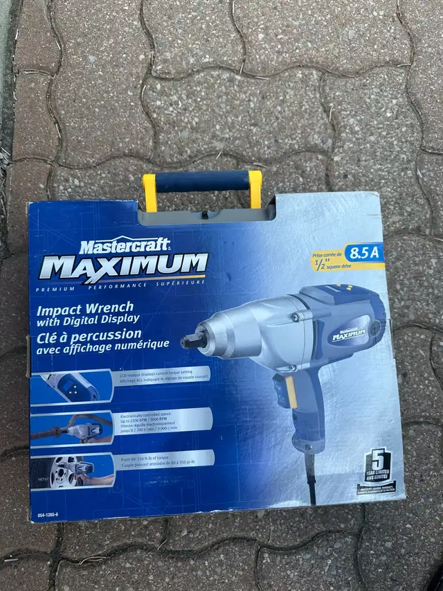 Mastercraft Maximum Impact Wrench in Power Tools in Mississauga / Peel Region - Image 3