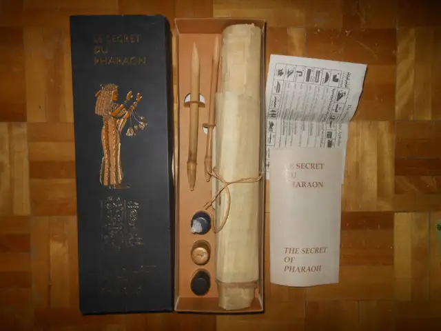 the secret of pharaohs papyrus drawing kit in Arts & Collectibles in City of Montréal - Image 3