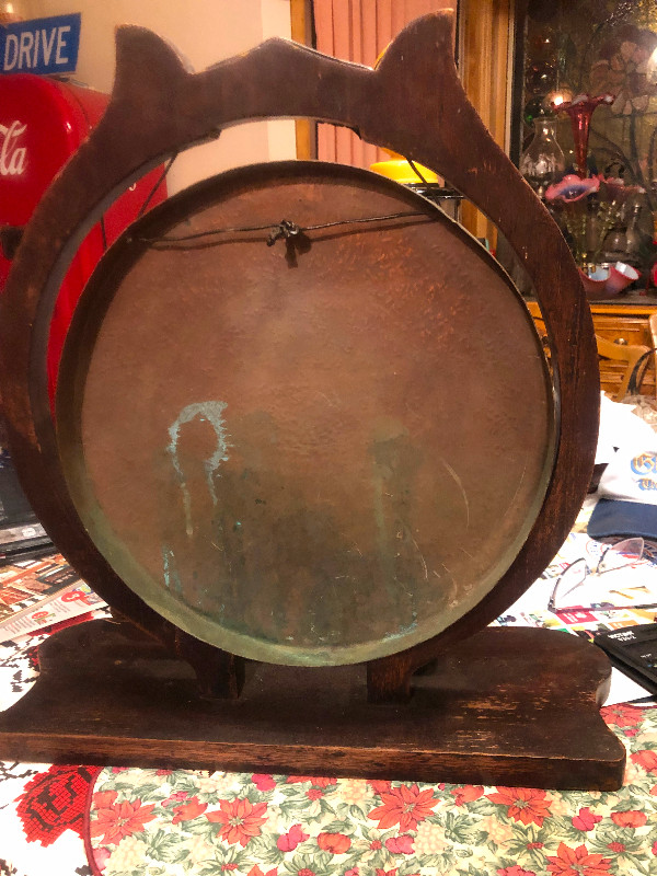 Ancient  Antique rare  Asian Chinese Brass Dinner Gong in Arts & Collectibles in Edmonton - Image 2