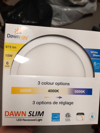 6" Dawn slim new in box LED recessed light