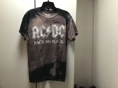 T shirt ac dc 2021 black in black mint used brown, View more
