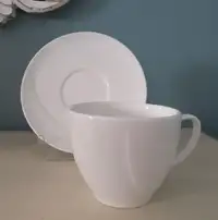 Royal Doulton Spa Lifestyle Reflection White teacup & saucer set