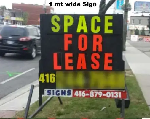 Mobile sign rentals | portable, FULL SIZE "Cheaper Guarantee" in Other Business & Industrial in City of Toronto - Image 10