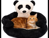 HeyPaws Panda Dog Cat Bed - Cartoon Pet House, Cute Soft Pet Sof