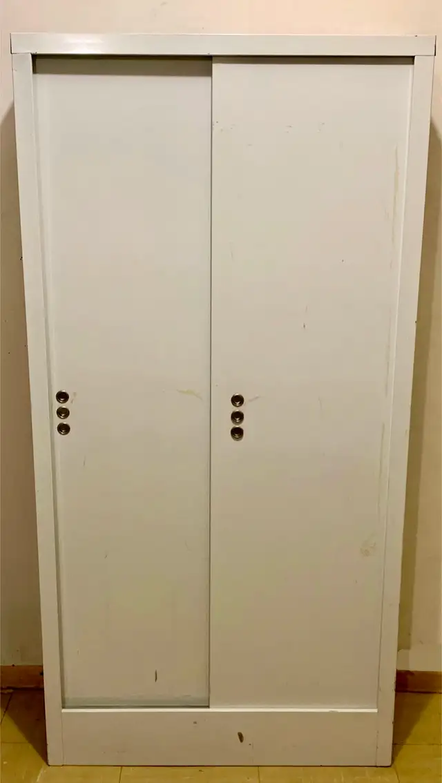 White Metal Storage Cabinet in Bookcases & Shelving Units in City of Toronto - Image 2