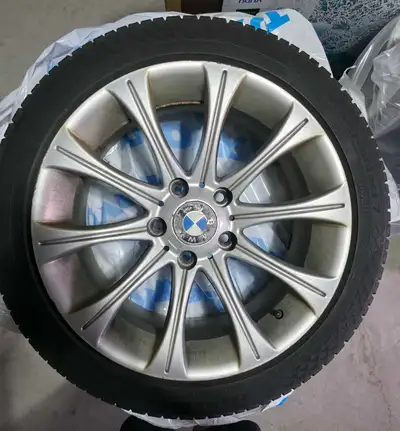 Selling a complete set of 4 Continental VikingContact 7 winter tires mounted on BMW alloy rims. Deta...