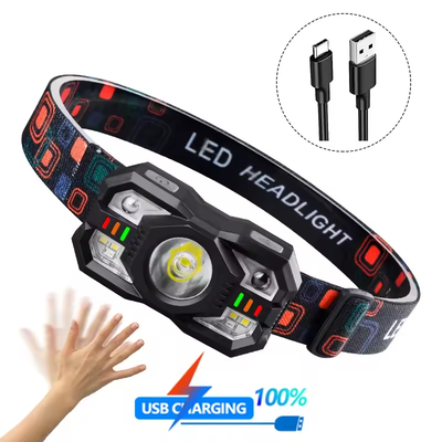 Smart IR Motion Sensor Headlamp Type-C USB Rechargeable/WP [NEW], View more