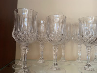 Crystal wine glasses