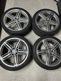 Audi s4 rims 255/35r19 tires and original rims